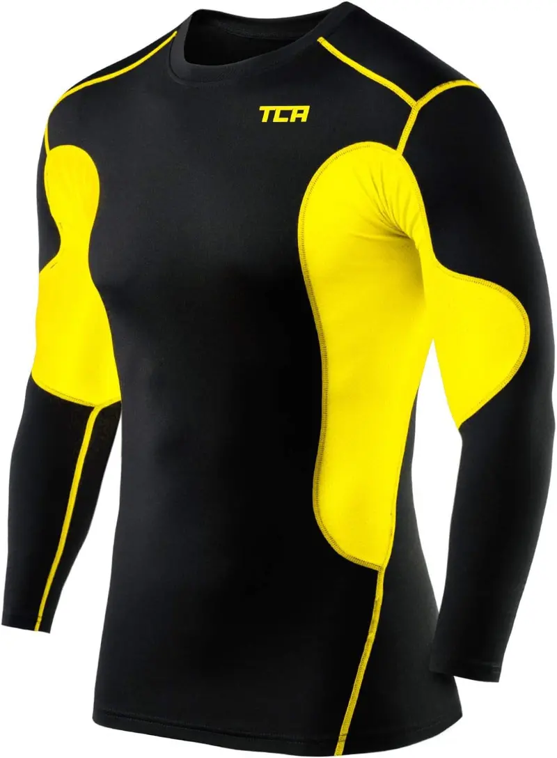 Tca Superthermal Junior Black Long-Sleeve Compression Top 1