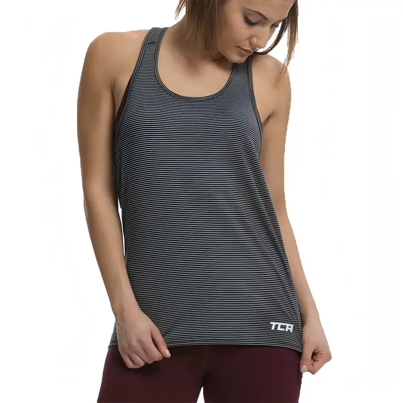 Tca Vista Women'S Cross-Back Running Tank Vest – Black 1