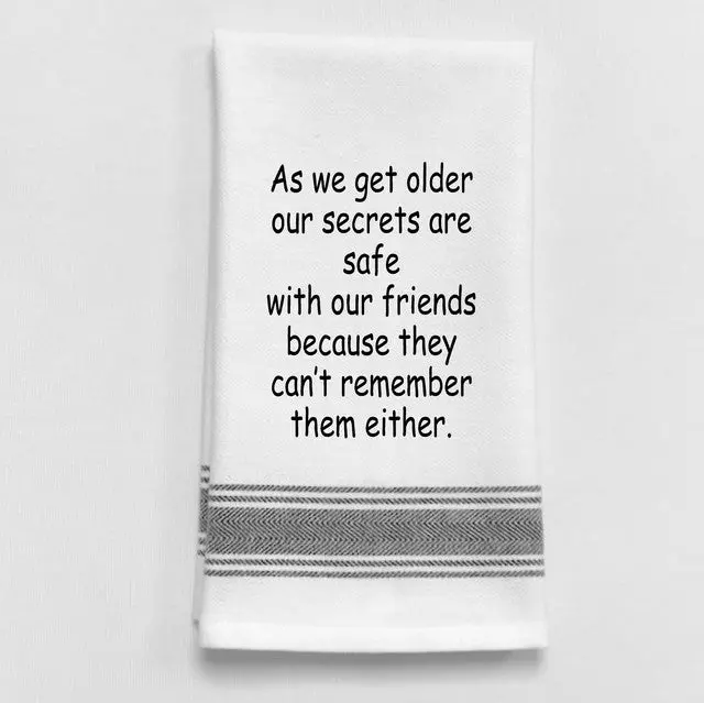 Trust-Building Kitchen Towel – 'Our Secrets Are Safe With Friends' 1