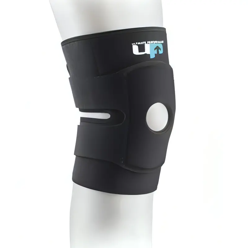 Ultimate Performance Adjustable Knee Support Sleeve – Black Neoprene 1