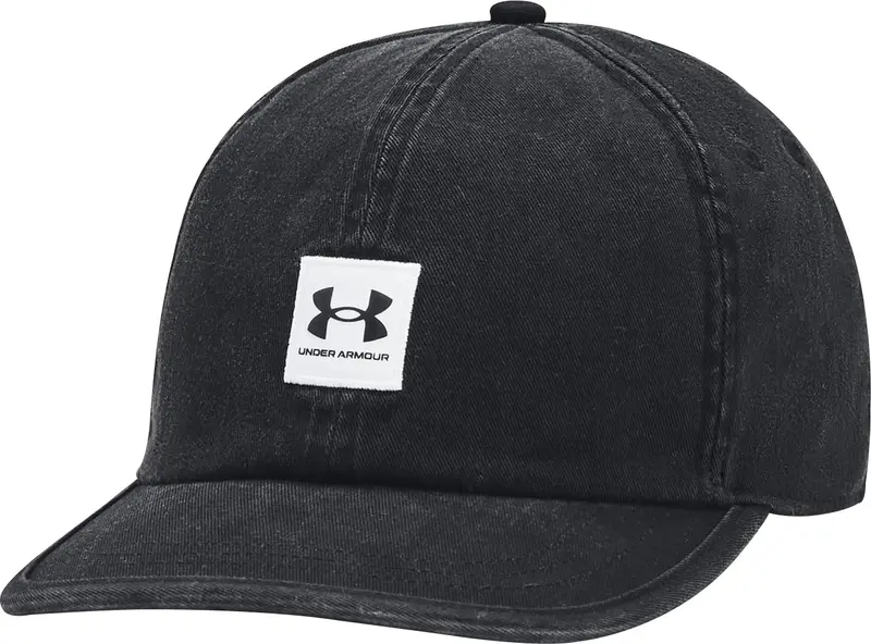 Under Armour Branded Snapback Cap – Matte Black 1