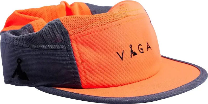 Vaga Club Performance Running Cap In Sunset Orange 1
