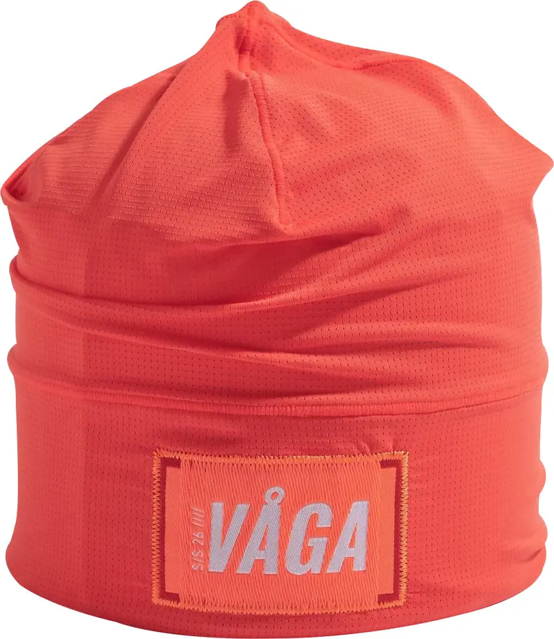 Vaga Lightweight Mesh Skull Beanie For Runners – Orange 1