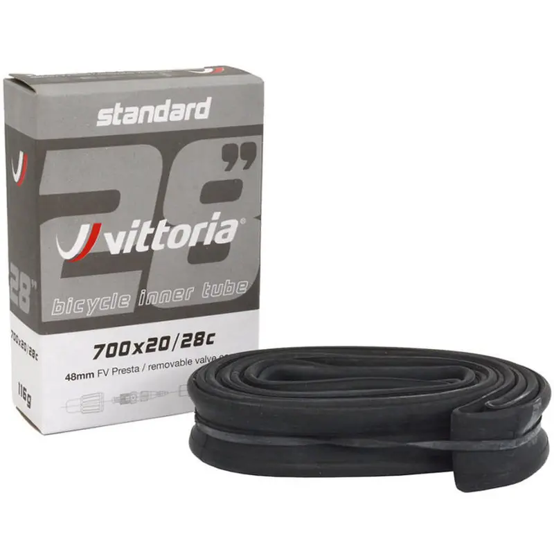 Vittoria Standard Butyl Inner Tube – 700×20–28C, 48Mm Presta Valve 1