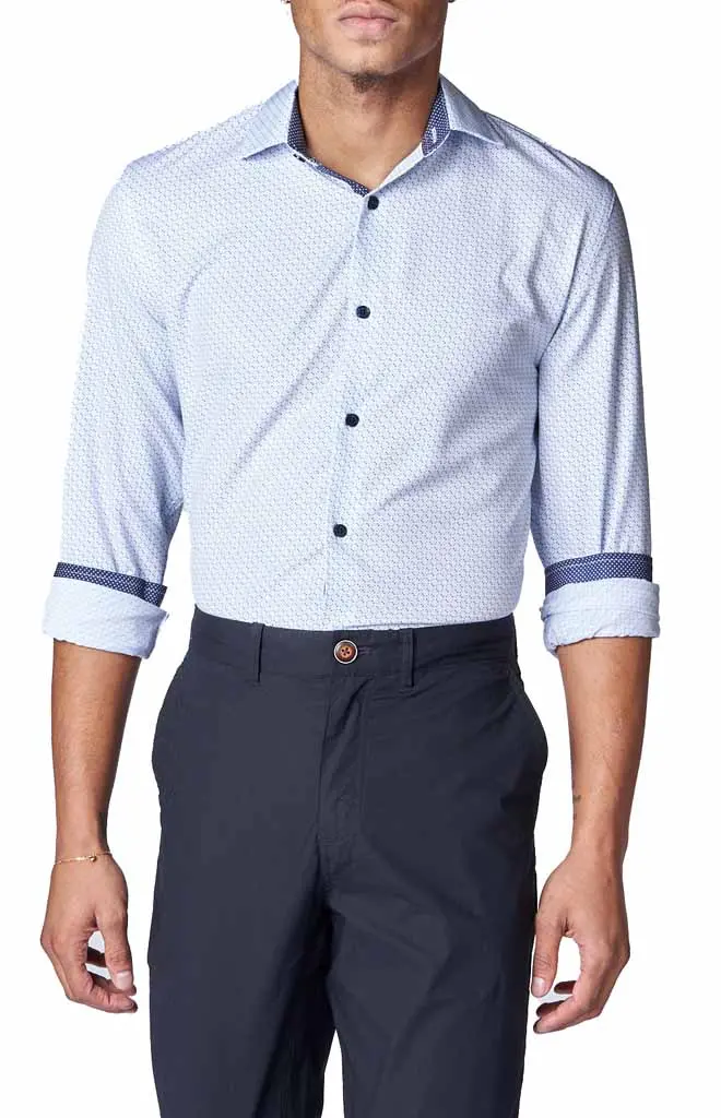 Wrk Circle-Print Cotton Dress Shirt 1