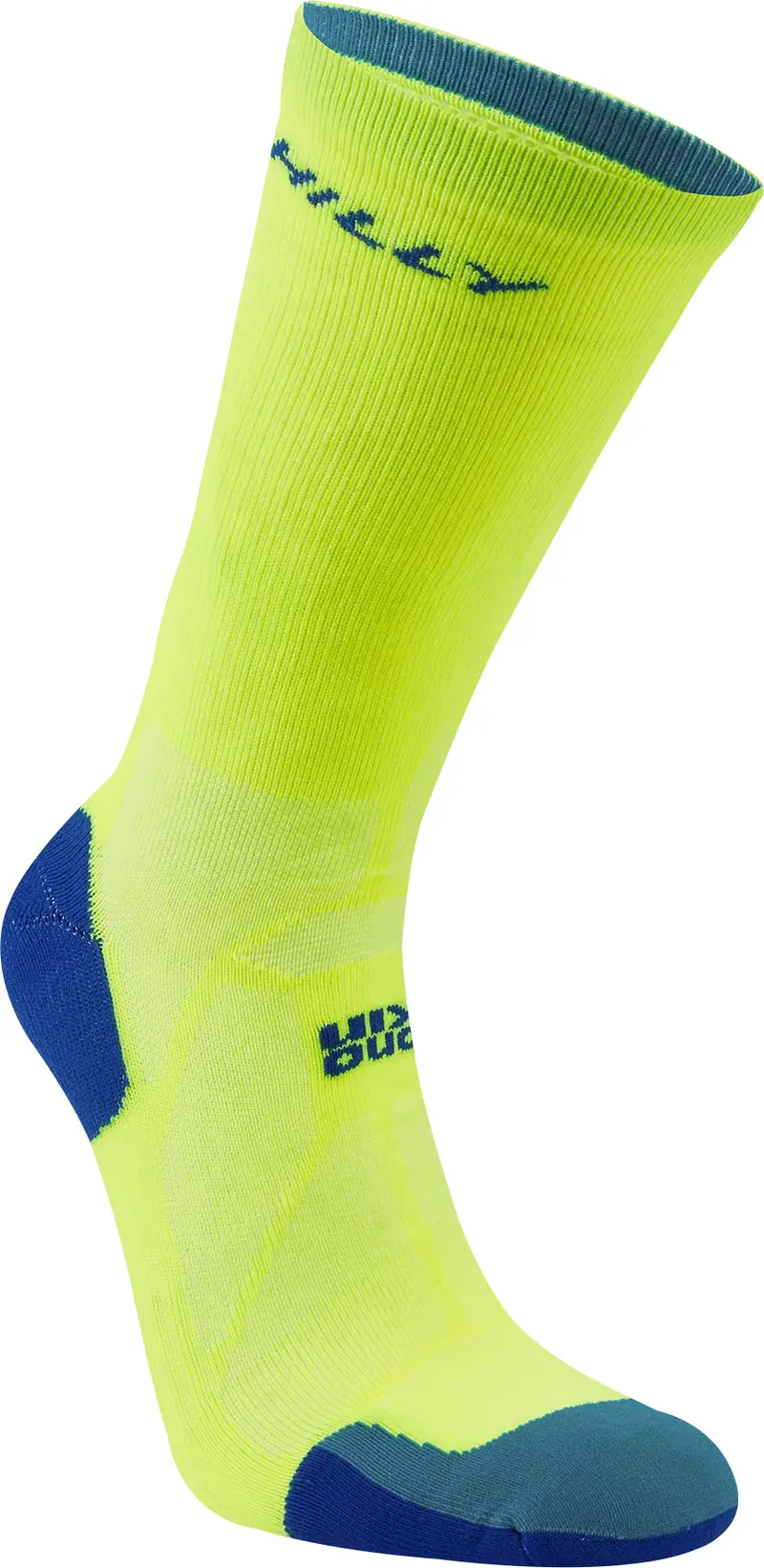 Yellow Hilly Marathon Fresh Crew Running Socks With Moisture-Wicking Fabric 1