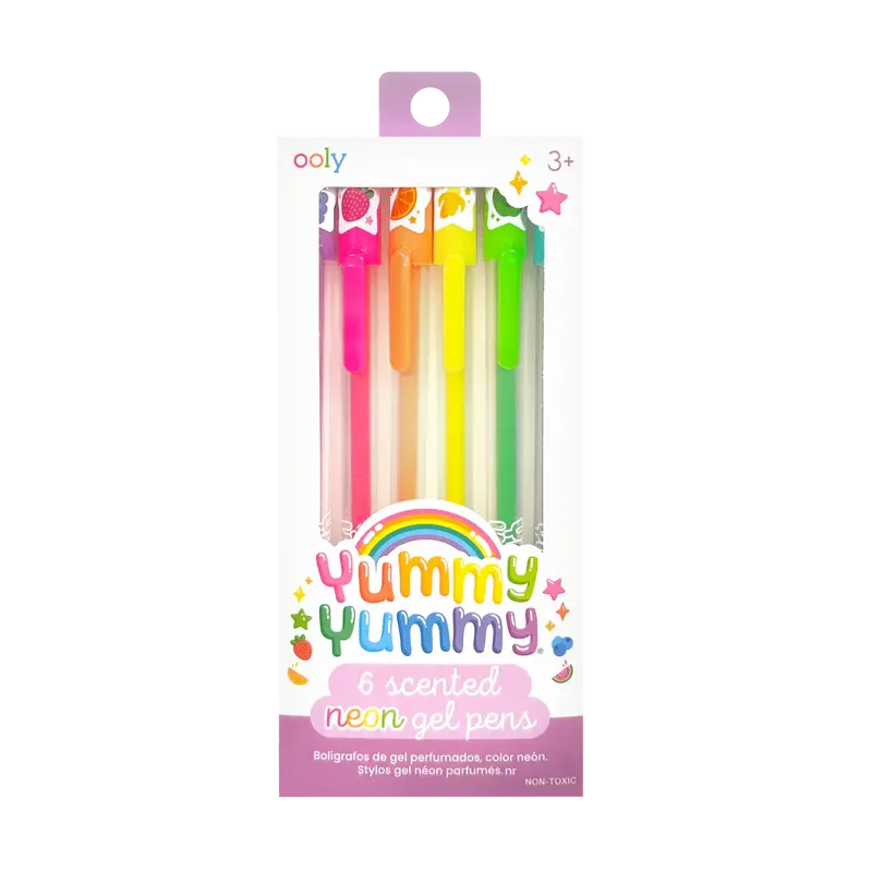 Yummy Yummy Scented Neon Gel Pen Set – 6-Pack 1
