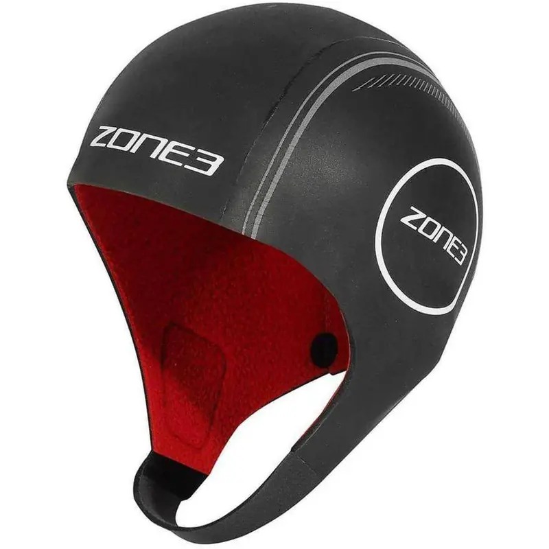 Zone3 Neoprene Heat-Tech Swim Cap For Warmth – Black 1