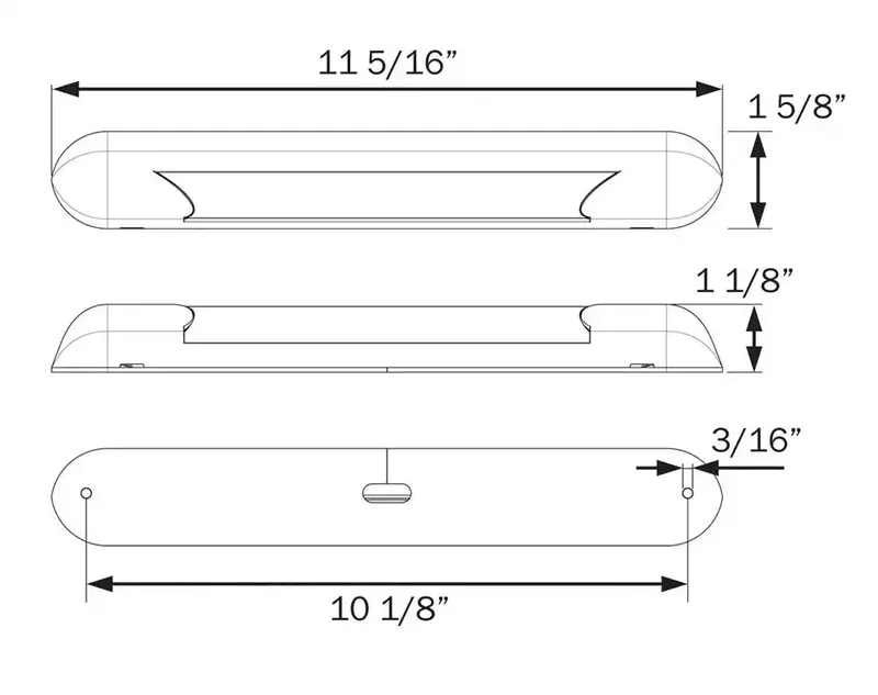 11-Foot Led Strip Light Kit – 12V Dc, Clear Lens, Includes On/Off Switch And Wiring Harness 1