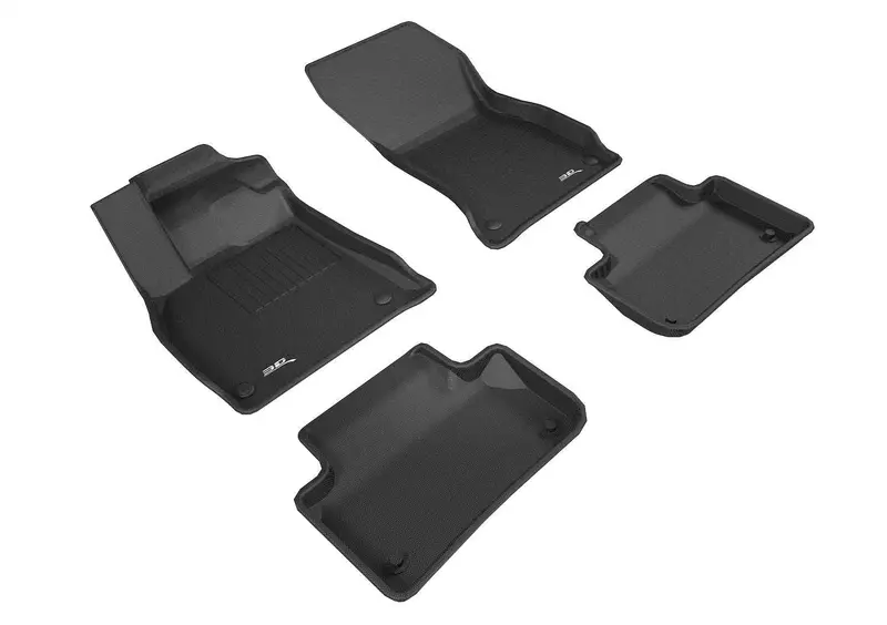 3D Maxpider L1Ad04701509 Kagu All-Weather Floor Mat Set – Black, 4-Piece (Front & Rear) 1