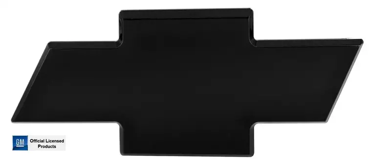 All Sales 96095K Black Powder-Coated Chevy Bowtie Tailgate Emblem (No Border) 1