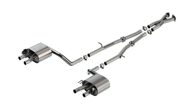 Borla S-Type Cat-Back Exhaust System – T304 Stainless Steel, Fits 2022–2023 Kia Stinger (Model 140936) 1