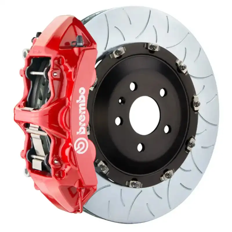 Brembo 06-10 M5/06-10 M6 Front Gt Bbk 6 Piston Cast 405X34 2Pc Rotor Slotted Type3-Red 1