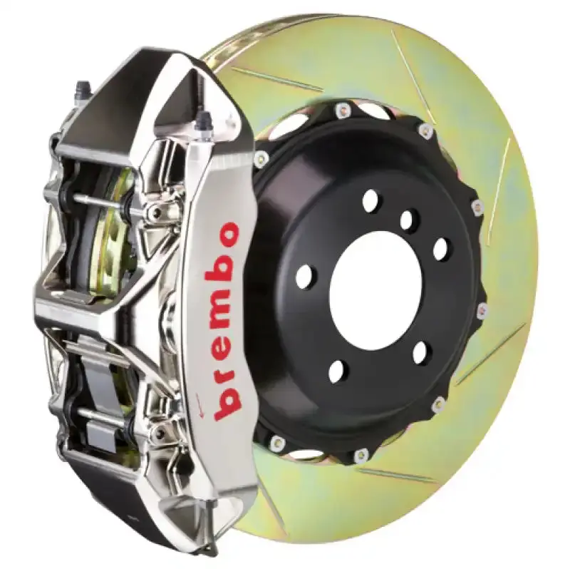 Brembo Front Gtr Big Brake Kit For 1999–2005 Bmw 330I (Non-Xdrive) – 355X32Mm Billet Slotted Rotors, Nickel Plated 1
