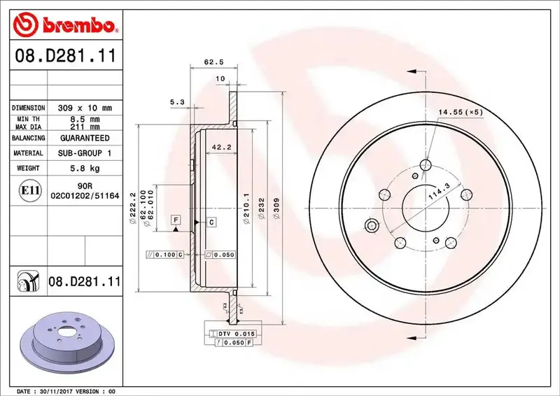 Brembo Premium Brake Rotor – High-Performance Disc For Reliable, Consistent Stopping 1