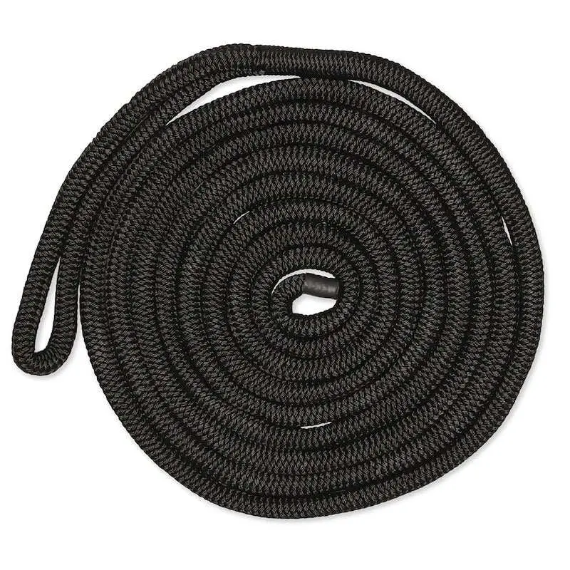 Cmp Dockline – 3/4-Inch Diameter X 40-Foot Black Double-Braided Marine Rope 1