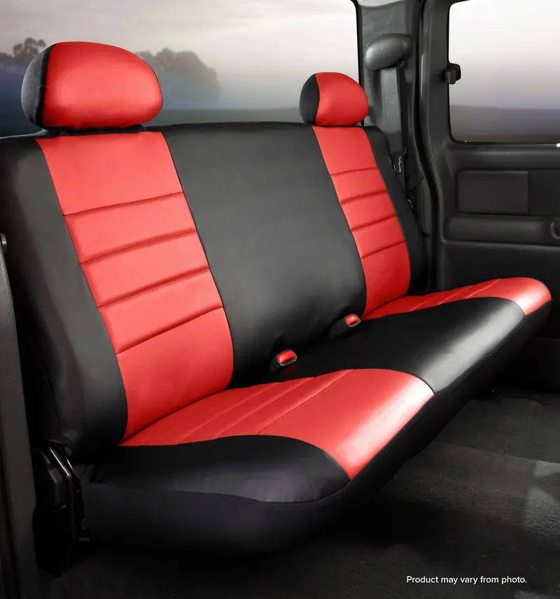 Fia Sl62-73 Red Leatherlite Rear Seat Cover – Sl60 Series Custom Fit 1