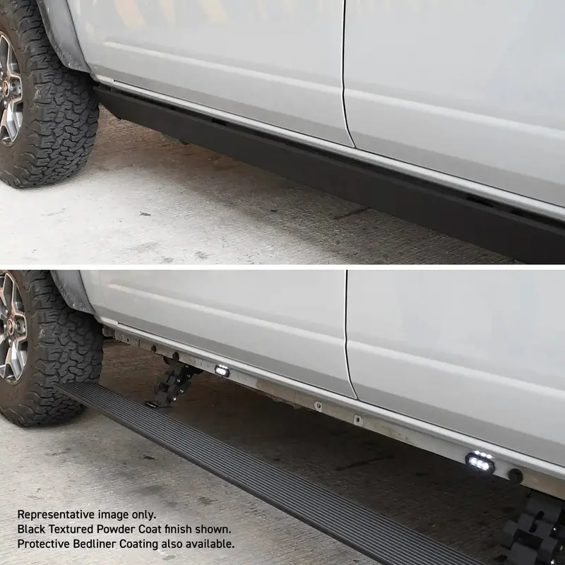 Go Rhino E1 Electric Running Boards – Automatic Deploying Side Steps 1